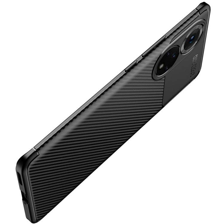 For Honor 50 Carbon Fiber Texture Shockproof TPU Case(Brown)