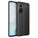 For Honor 50 Litchi Texture TPU Shockproof Case(Black)