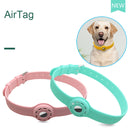 Pet Collar Anti-scratch Shockproof Silicone Protective Cover Case For AirTag(Yellow)