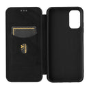 For Xiaomi Poco M3 Pro 5G/4G Carbon Fiber Texture Horizontal Flip TPU + PC + PU Leather Case with Card Slot(Black)