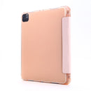 Multi-folding Horizontal Flip PU Leather + Shockproof Airbag TPU Tablet Case with Holder & Pen Slot & Wake-up / Sleep Function For iPad Pro 11 2021(Gold)
