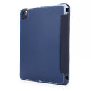 Multi-folding Horizontal Flip PU Leather + Shockproof Airbag TPU Tablet Case with Holder & Pen Slot & Wake-up / Sleep Function For iPad Pro 11 2021(Dark Blue)
