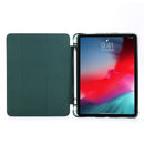 Multi-folding Horizontal Flip PU Leather + Shockproof Airbag TPU Tablet Case with Holder & Pen Slot & Wake-up / Sleep Function For iPad Pro 11 2021(Deep Green)