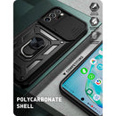 For Samsung Galaxy Note20 Ultra Sliding Camera Cover Design TPU+PC Protective Case(Blue)