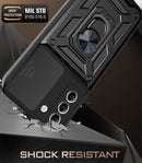 For Samsung Galaxy S21 FE Sliding Camera Cover Design TPU+PC Protective Case(Silver)
