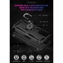 For OPPO A54 4G Shockproof TPU + PC Protective Case with 360 Degree Rotating Holder(Black)