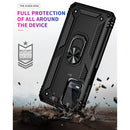 For OPPO A54 4G Shockproof TPU + PC Protective Case with 360 Degree Rotating Holder(Black)