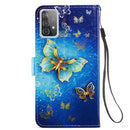 For Samsung Galaxy A52 5G / 4G Painted Pattern Horizontal Flip Leather Case with Holder & Card Slots & Photo Frame(Phnom Penh Butterfly)