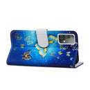 For Samsung Galaxy A52 5G / 4G Painted Pattern Horizontal Flip Leather Case with Holder & Card Slots & Photo Frame(Phnom Penh Butterfly)