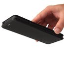 For Doogee X96 Pro Carbon Fiber Texture Horizontal Flip TPU + PC + PU Leather Case with Card Slot(Black)