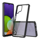 For Samsung Galaxy A22 4G Shockproof Scratchproof TPU + Acrylic Protective Case(Black)