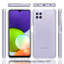 For Samsung Galaxy A22 4G Shockproof Scratchproof TPU + Acrylic Protective Case(Black)