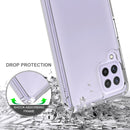 For Samsung Galaxy A22 4G Shockproof Scratchproof TPU + Acrylic Protective Case(Black)