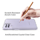 For Samsung Galaxy A22 4G Shockproof Scratchproof TPU + Acrylic Protective Case(Black)