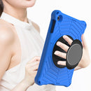 For Huawei MatePad T 10 / T 10s Spider King EVA Protective Case with Adjustable Shoulder Strap & Holder(Blue)