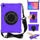 For Huawei MatePad T 10 / T 10s Spider King EVA Protective Case with Adjustable Shoulder Strap & Holder(Purple)