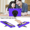 For Huawei MatePad T 10 / T 10s Spider King EVA Protective Case with Adjustable Shoulder Strap & Holder(Purple)