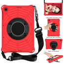 For Huawei MatePad T 10 / T 10s Spider King EVA Protective Case with Adjustable Shoulder Strap & Holder(Red)