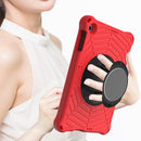 For Huawei MatePad T 10 / T 10s Spider King EVA Protective Case with Adjustable Shoulder Strap & Holder(Red)