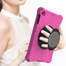 For Huawei MatePad T 10 / T 10s Spider King EVA Protective Case with Adjustable Shoulder Strap & Holder(Rose Red)