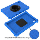 For Lenovo Tab P11 TB-J606F / XiaoXin Pad 11 Spider King EVA Protective Case with Adjustable Shoulder Strap & Holder(Blue)