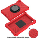For Samsung Galaxy Tab A 8.0 2019 SM-T290 / SM-T295 Spider King EVA Protective Case with Adjustable Shoulder Strap & Holder(Red)