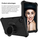 For Samsung Galaxy Tab A7 Lite 8.7 SM-T220 / SM-T225 Spider King EVA Protective Case with Adjustable Shoulder Strap & Holder(Black)