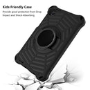 For Samsung Galaxy Tab A7 Lite 8.7 SM-T220 / SM-T225 Spider King EVA Protective Case with Adjustable Shoulder Strap & Holder(Black)