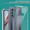 For Motorola Moto G40 Fusion / G60 IMAK All-inclusive Shockproof Airbag TPU Case with Screen Protector(Transparent Black)
