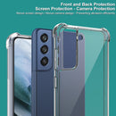 For Samsung Galaxy S21 FE 5G IMAK All-inclusive Shockproof Airbag TPU Case with Screen Protector(Transparent)