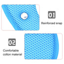 Car Child Seat Belt Adjusting and Fixing Device Buttons Seat Belt Anti-strangulation Shoulder Cover, Style:Mesh Fabric Lion
