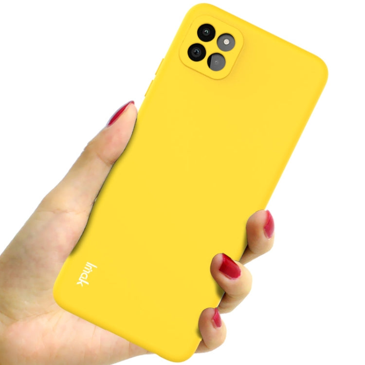 For Samsung Galaxy A22 5G IMAK UC-2 Series Shockproof Full Coverage Soft TPU Case(Yellow)