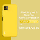 For Samsung Galaxy A22 5G IMAK UC-2 Series Shockproof Full Coverage Soft TPU Case(Yellow)