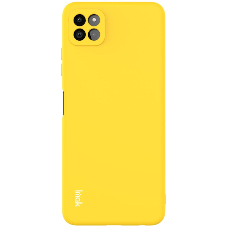For Samsung Galaxy A22 5G IMAK UC-2 Series Shockproof Full Coverage Soft TPU Case(Yellow)