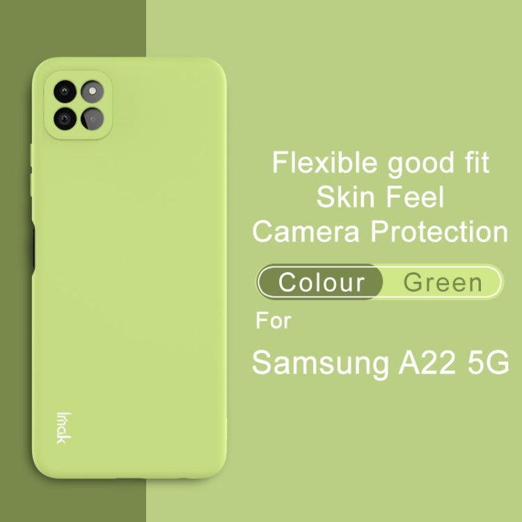 For Samsung Galaxy A22 5G IMAK UC-2 Series Shockproof Full Coverage Soft TPU Case(Green)