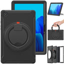 Shockproof TPU + PC Protective Case with 360 Degree Rotation Foldable Handle Grip Holder & Pen Slot For Samsung Galaxy Tab A7 10.4 2020 T500(Black)