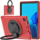 Shockproof TPU + PC Protective Case with 360 Degree Rotation Foldable Handle Grip Holder & Pen Slot For Samsung Galaxy Tab A7 10.4 2020 T500(Red)