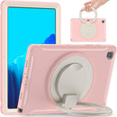 Shockproof TPU + PC Protective Case with 360 Degree Rotation Foldable Handle Grip Holder & Pen Slot For Samsung Galaxy Tab A7 10.4 2020 T500(Cherry Blossoms Pink)