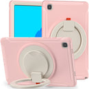 Shockproof TPU + PC Protective Case with 360 Degree Rotation Foldable Handle Grip Holder & Pen Slot For Samsung Galaxy Tab A7 10.4 2020 T500(Cherry Blossoms Pink)