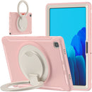 Shockproof TPU + PC Protective Case with 360 Degree Rotation Foldable Handle Grip Holder & Pen Slot For Samsung Galaxy Tab A7 10.4 2020 T500(Cherry Blossoms Pink)