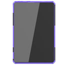 For Amazon Fire HD 10 2021 Tire Texture Shockproof TPU+PC Protective Case with Holder(Purple)