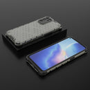 For OPPO Reno6 5G Shockproof Honeycomb PC + TPU Protective Case(Black)
