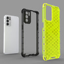 For OPPO Reno6 5G Shockproof Honeycomb PC + TPU Protective Case(Black)
