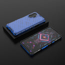 For Xiaomi Redmi K40 Gaming Shockproof Honeycomb PC + TPU Protective Case(Blue)