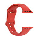 Silicone Watch Band, Size: Large Size For Apple Watch Series 7 41mm / 6 & SE & 5 & 4 40mm / 3 & 2 & 1 38mm(Red)
