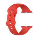 Silicone Watch Band, Size: Large Size For Apple Watch Series 7 41mm / 6 & SE & 5 & 4 40mm / 3 & 2 & 1 38mm(Red)
