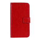 For OPPO Realme Narzo 30 5G idewei Crazy Horse Texture Horizontal Flip Leather Case with Holder & Card Slots & Wallet(Red)