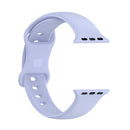 Silicone Watch Band, Size: Small Code For Apple Watch Series 7 45mm / 6 & SE & 5 & 4 44mm / 3 & 2 & 1 42mm(Violet)