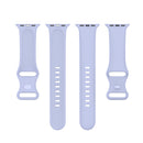 Silicone Watch Band, Size: Small Code For Apple Watch Series 7 45mm / 6 & SE & 5 & 4 44mm / 3 & 2 & 1 42mm(Violet)