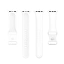 Silicone Watch Band, Size: Small Code For Apple Watch Series 7 45mm / 6 & SE & 5 & 4 44mm / 3 & 2 & 1 42mm(White)